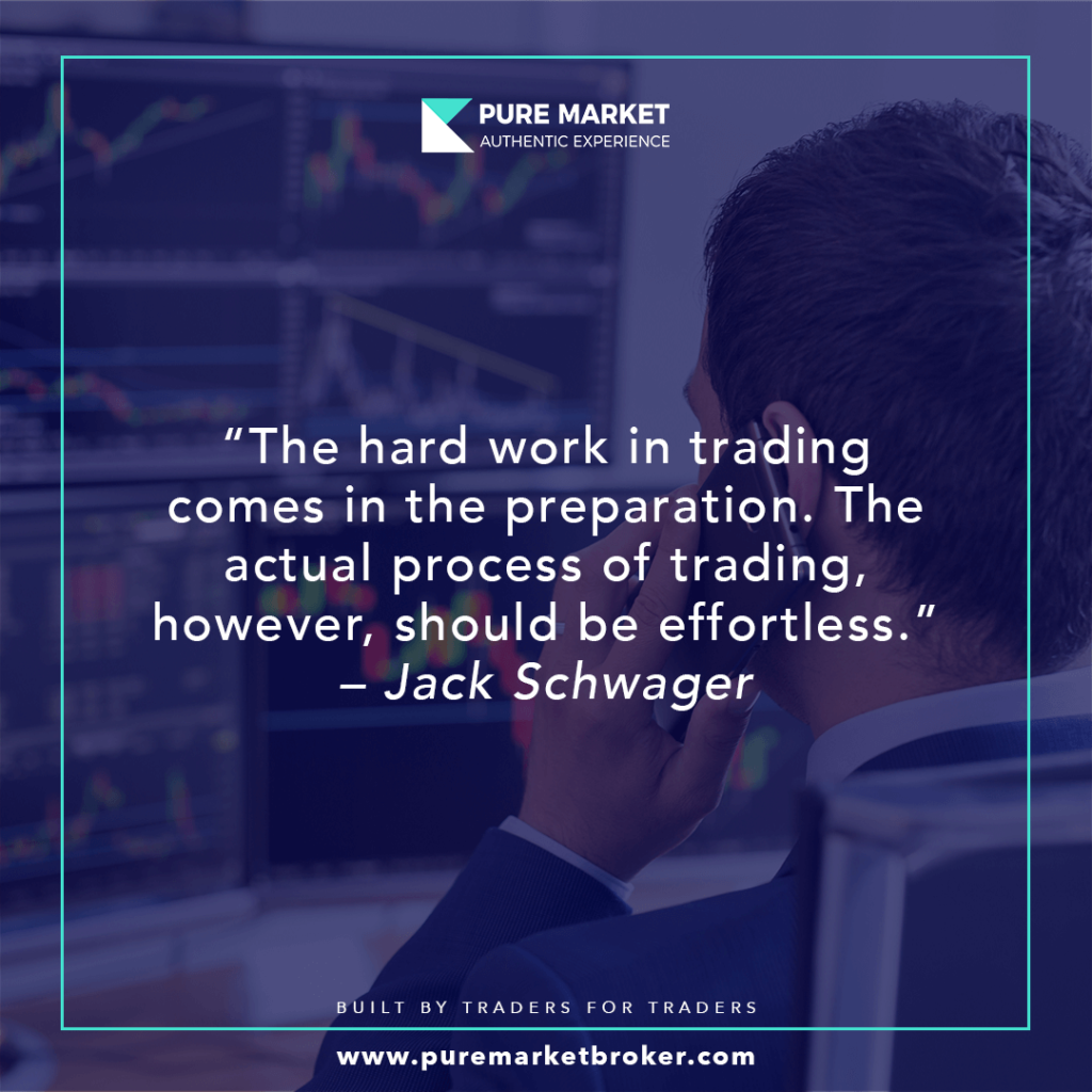 The hard work in trading comes in the preparation. The actual process of trading, however, should be effortless -Jack Schwager-forex sayings